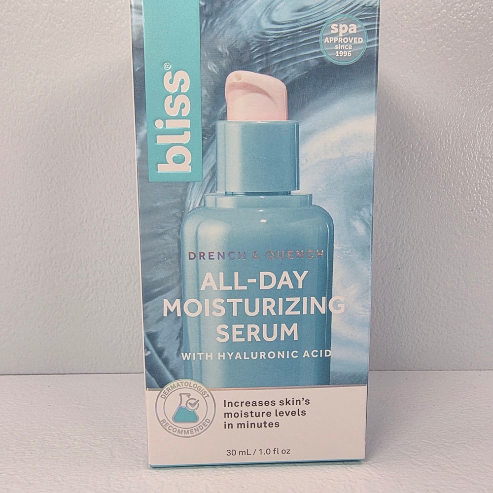 Bliss Drench Quench All‎ Day Moisturizing Serum with Hyaluronic Acid 30ml 1oz